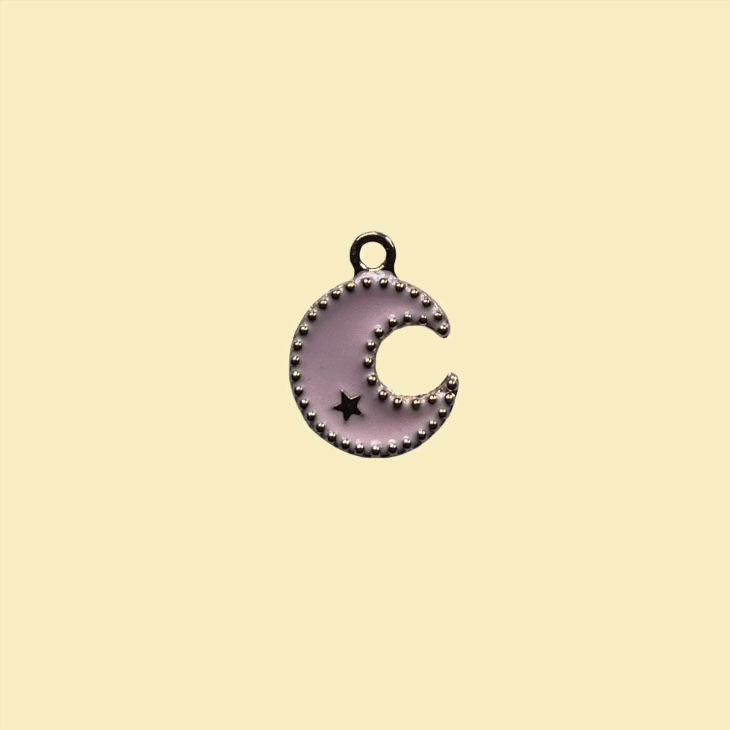 Pink moon charm
