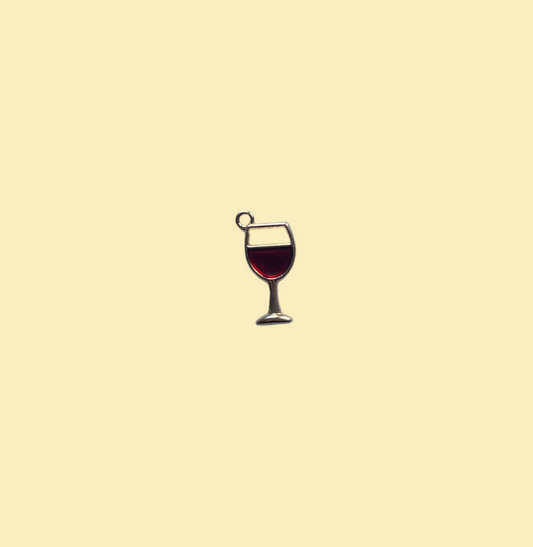 Wine glass charm