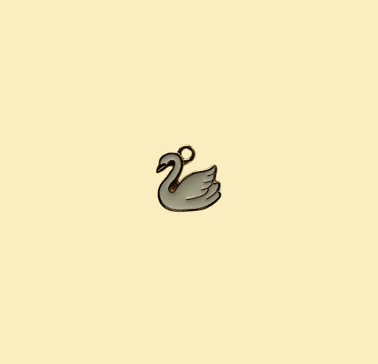 White swan charm