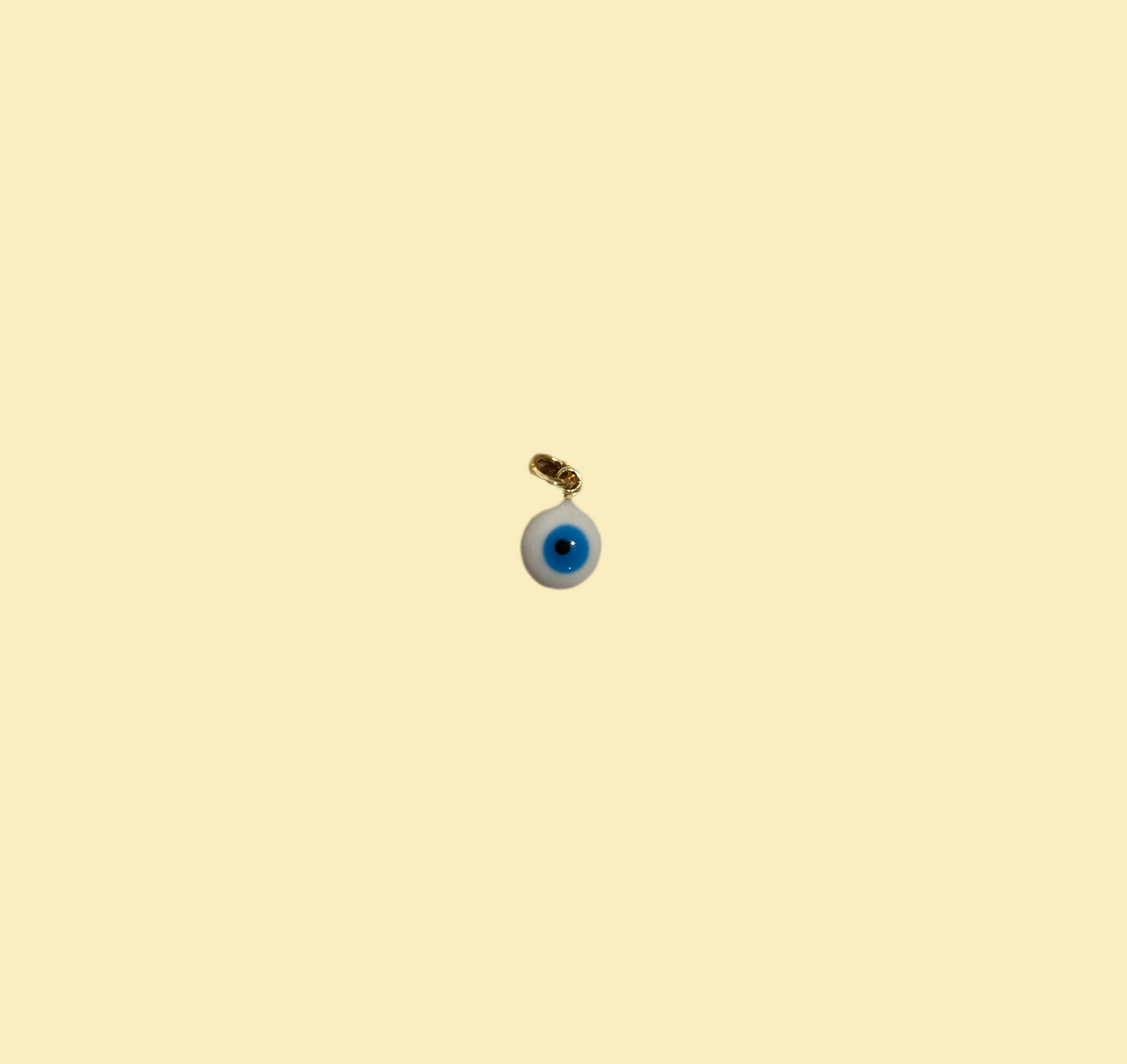 White evil eye