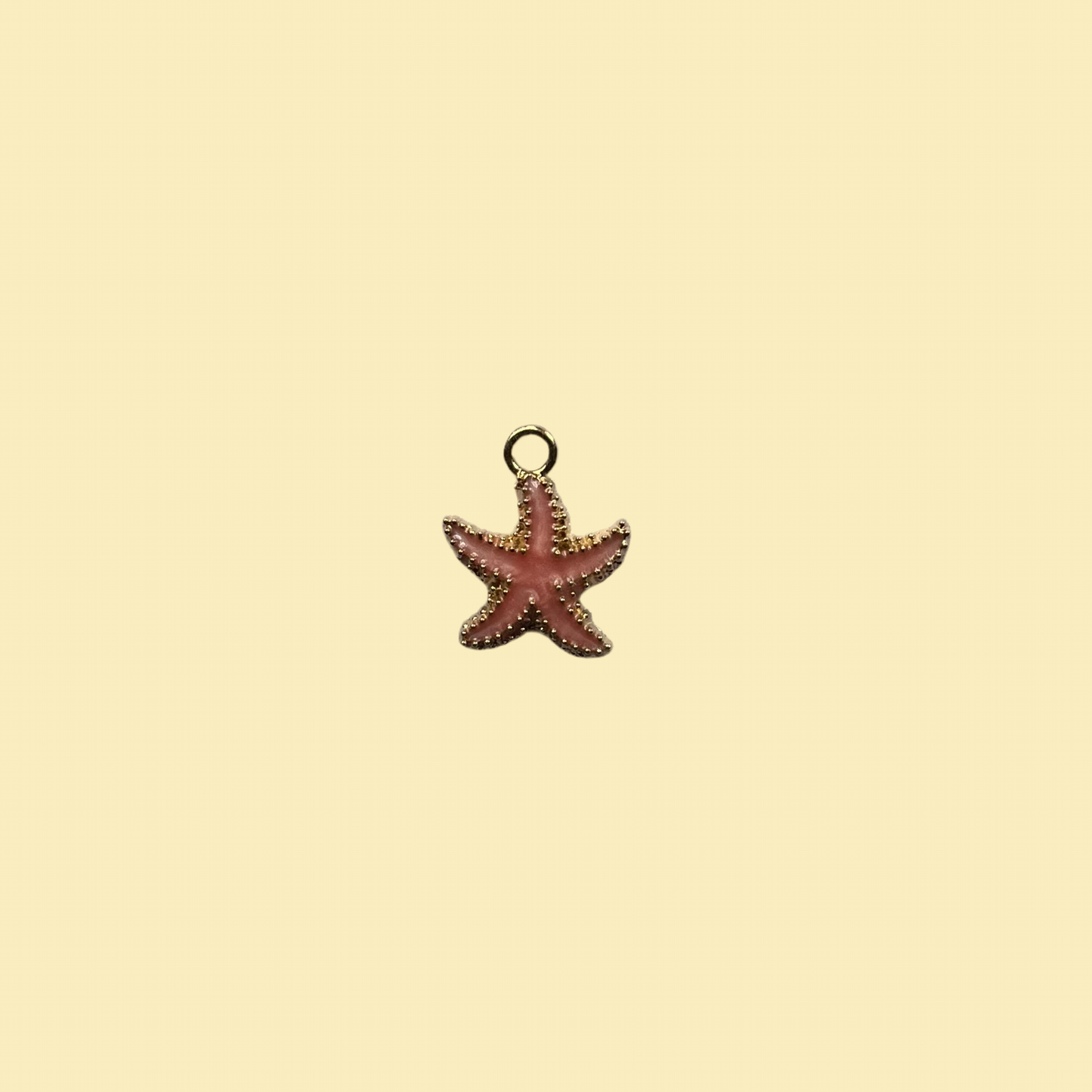 Pink starfish charm