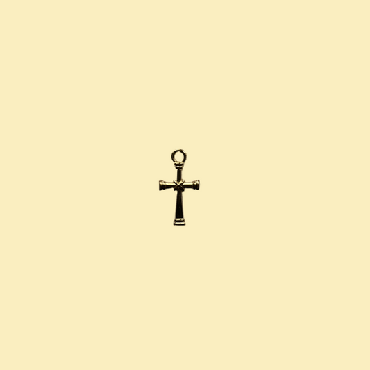 Gold cross charm