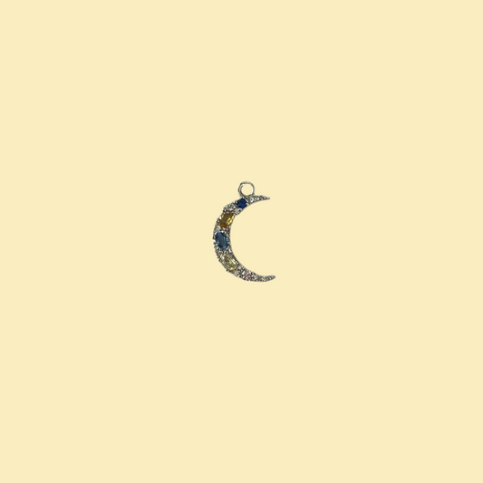 Moon with rhinestones