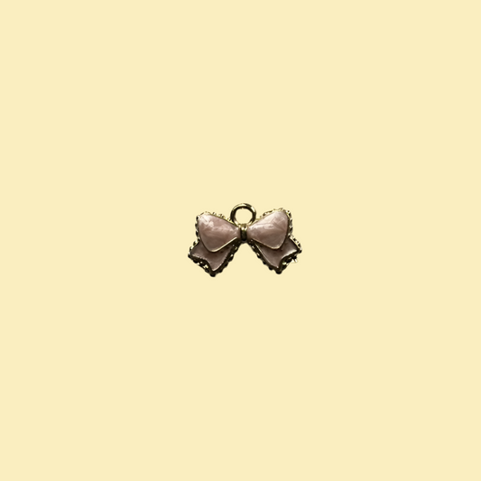 Pink bow charm