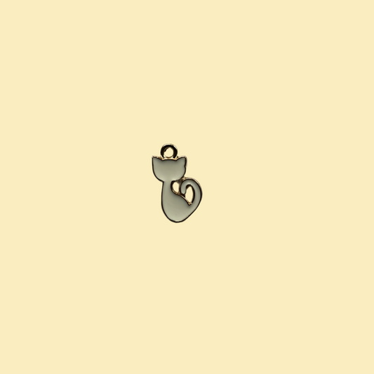 White cat charm
