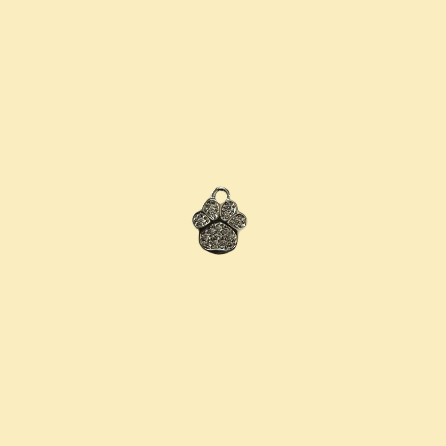 Paw print charm