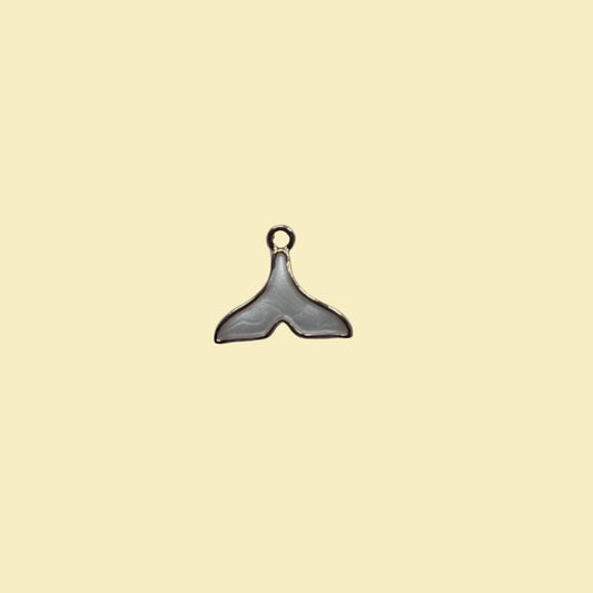 White dolphin fin charm