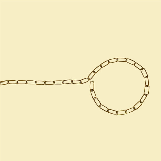 Thick paperclip chain